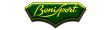 Logotipo de Benisport en letras amarillas cursivas sobre fondo verde con borde dorado.