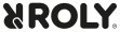Logotipo de Roly en letras negras con símbolo de conejo estilizado.